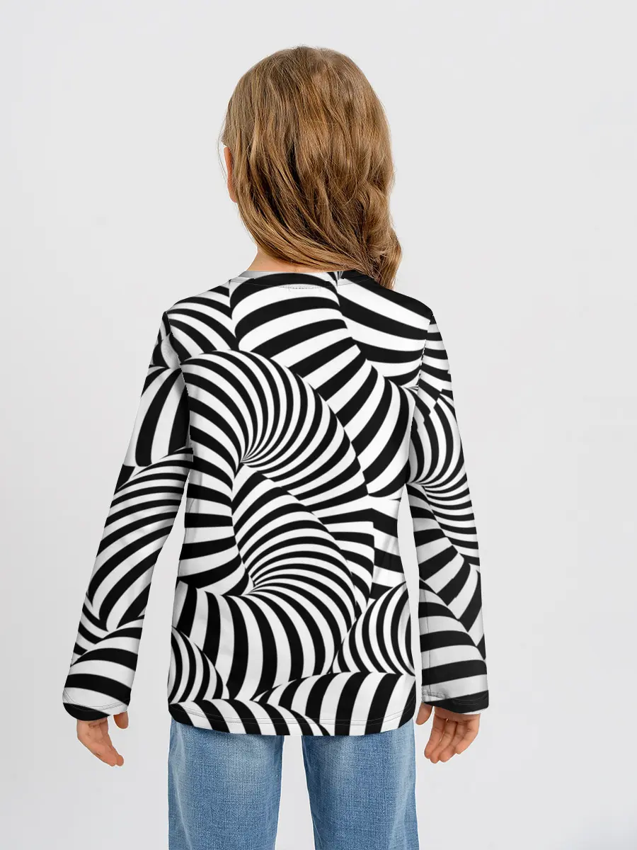 Детский лонгслив / Гипнотическая абстракция