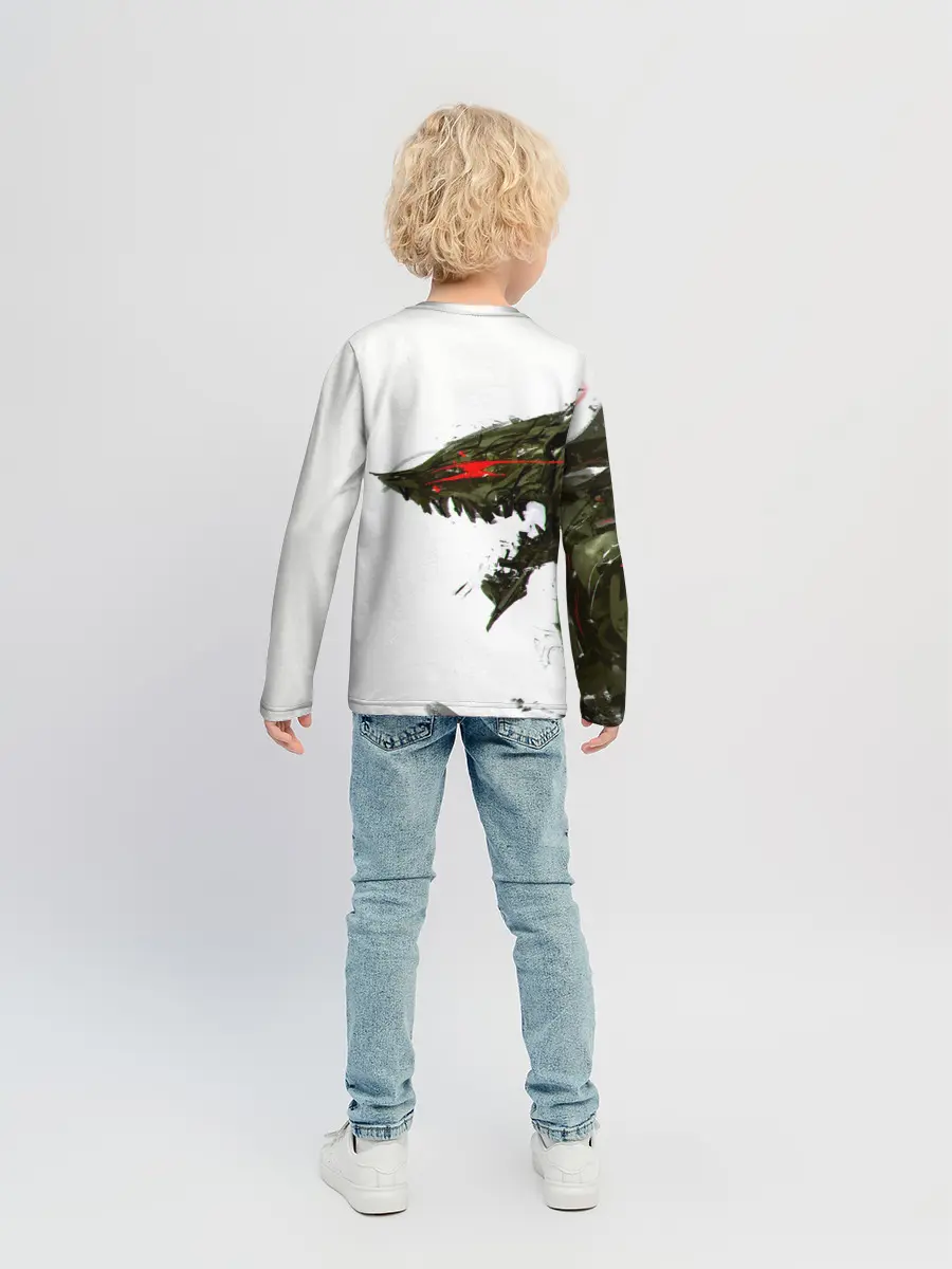 Детский лонгслив / БЕРСЕРК красками