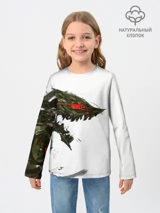 Детский лонгслив / БЕРСЕРК красками