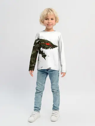 Детский лонгслив / БЕРСЕРК красками