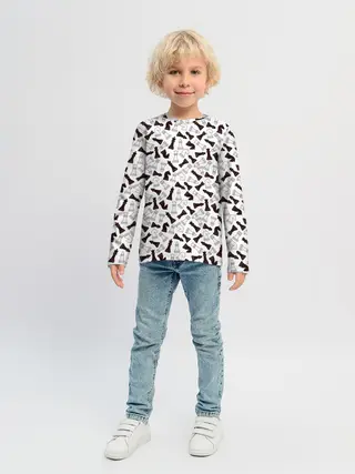 Детский лонгслив / Шахматные Фигуры