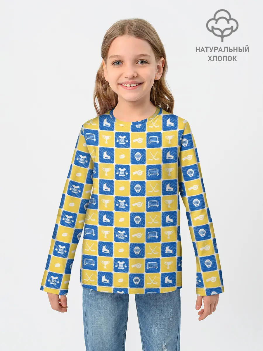 Детский лонгслив / Хоккей