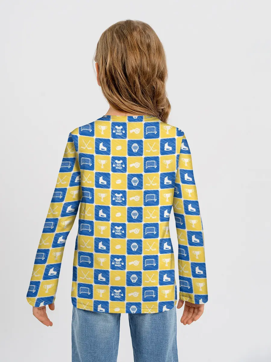 Детский лонгслив / Хоккей