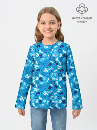 Детский лонгслив / Хоккей