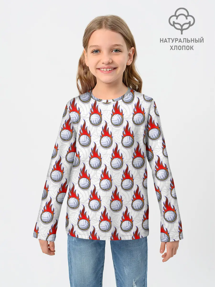 Детский лонгслив / Волейбол