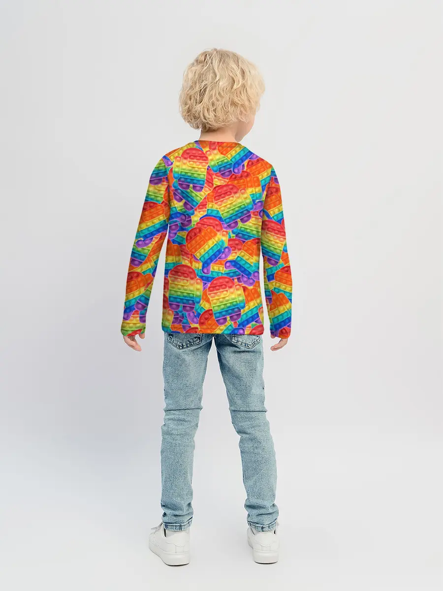 Детский лонгслив / Pop it Among Us