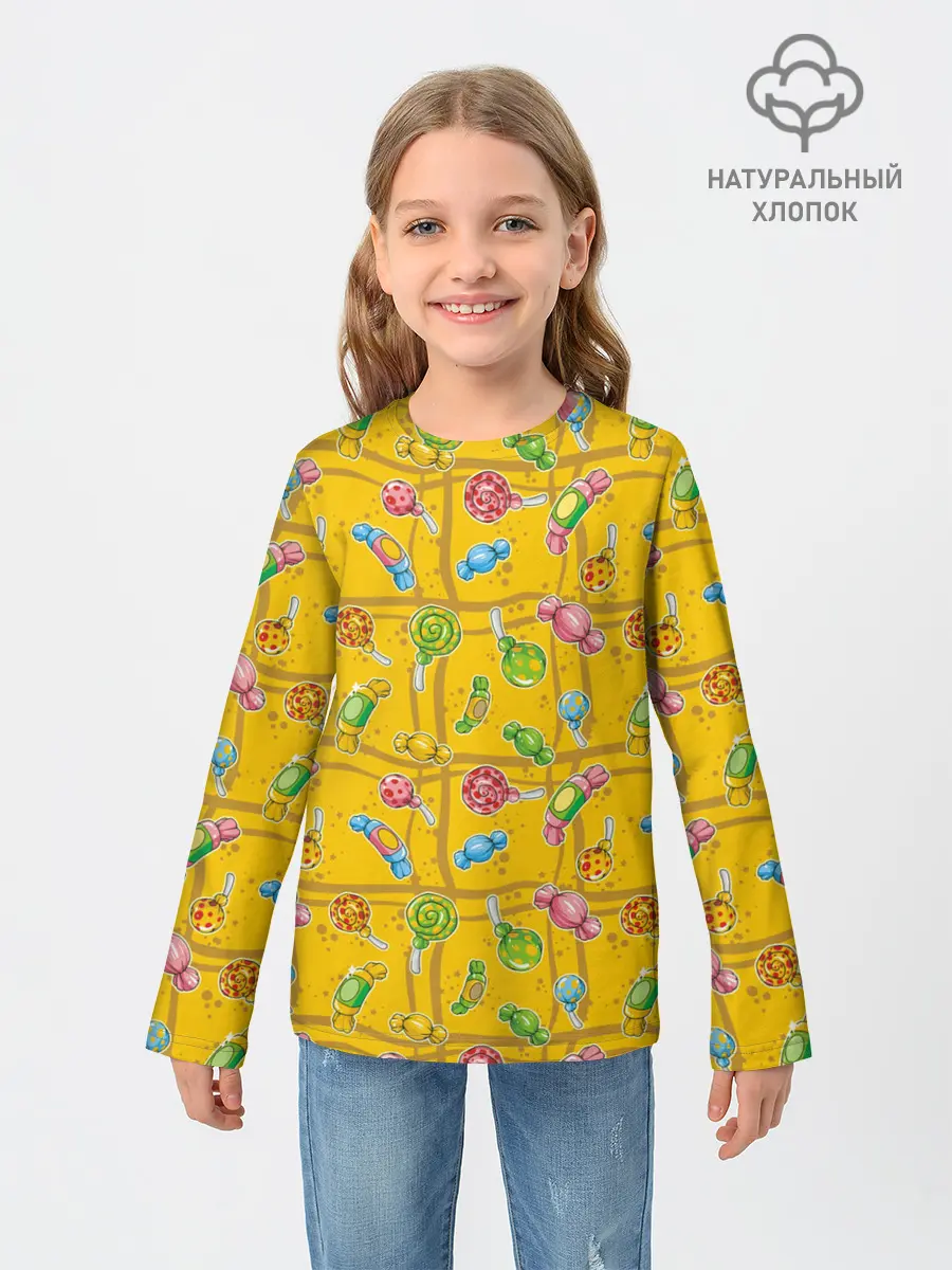 Детский лонгслив / Конфеты