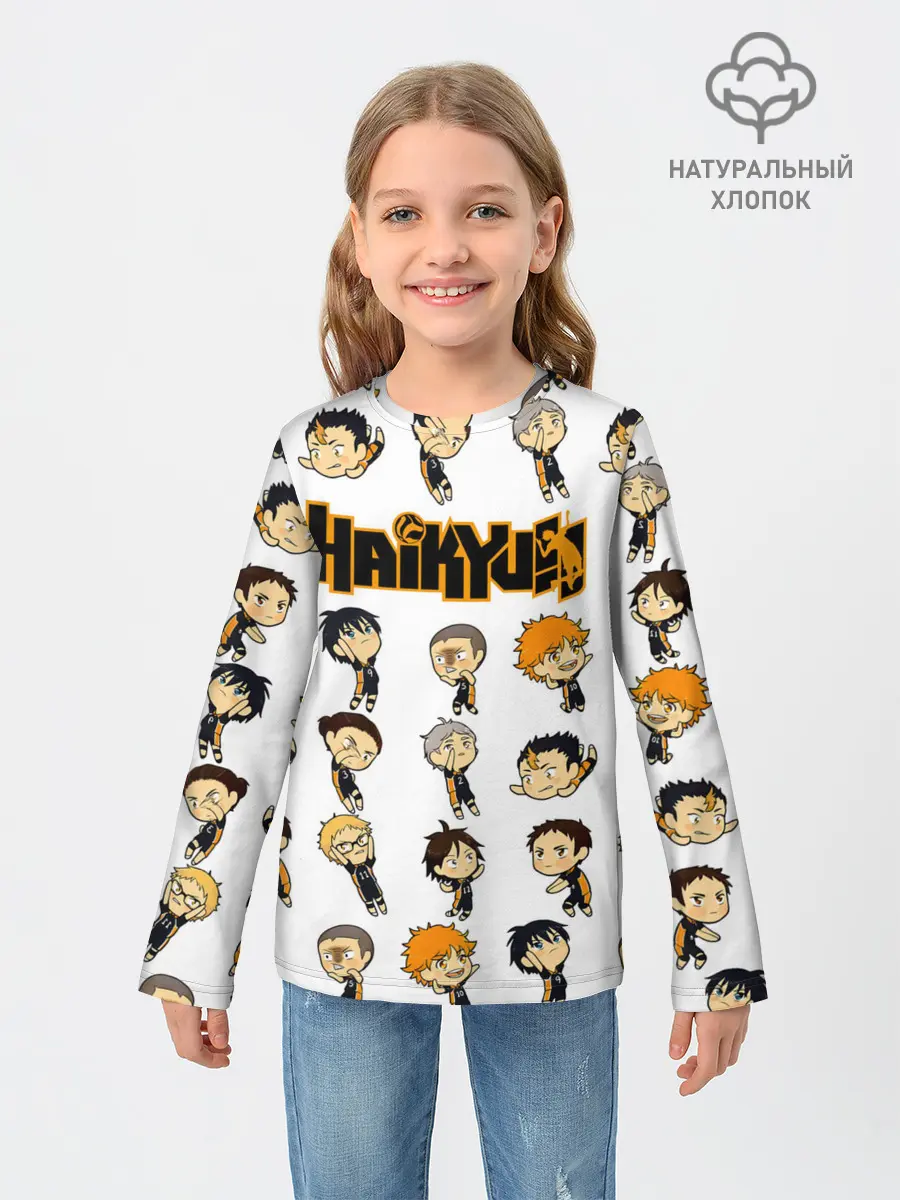 Детский лонгслив / Команда школы Карасуно | Haikyuu!!