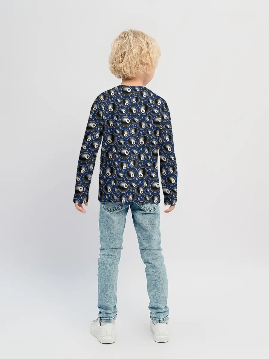 Детский лонгслив / Бильярд 8