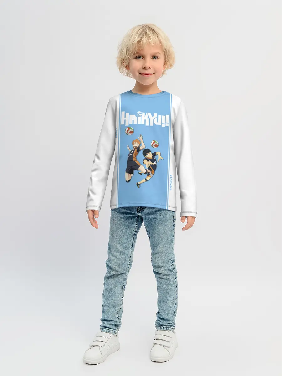 Детский лонгслив / Хината и Кагеяма | Haikyuu!!