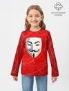 Детский лонгслив / Маска Гая Фокса