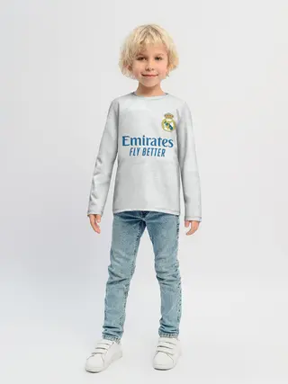 Детский лонгслив / Реал Мадрид форма 2021/2022