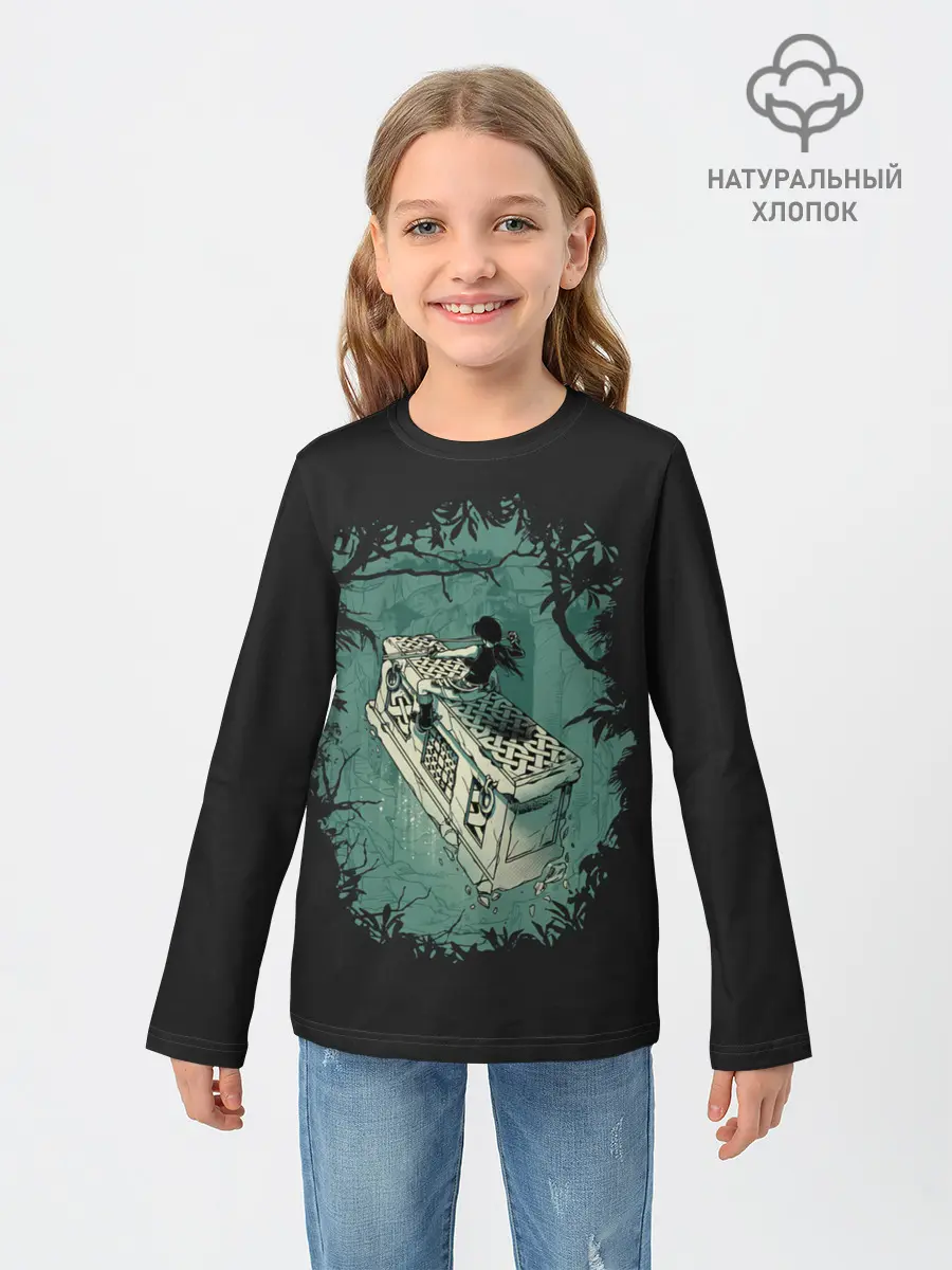 Детский лонгслив / Верхом на гробнице