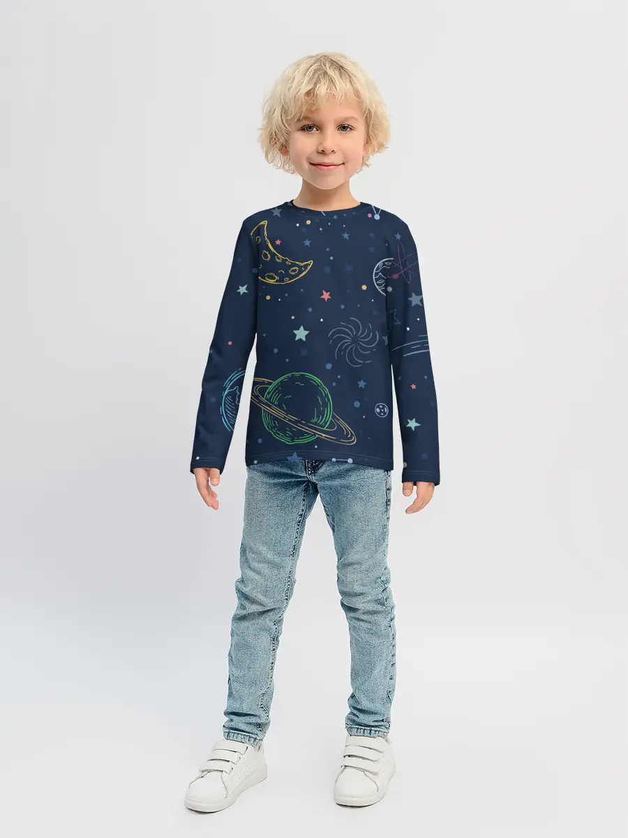 Детский лонгслив / Космическая одиссея