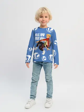 Детский лонгслив / Шоё Хината на стиле Haikyuu!!