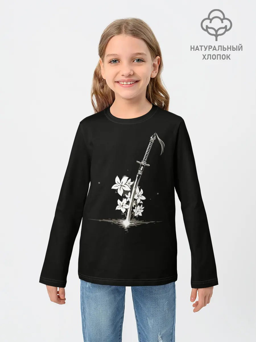 Детский лонгслив / Nier - Sword and Flowers
