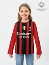 Детский лонгслив / Милан домашняя форма 2021/2022