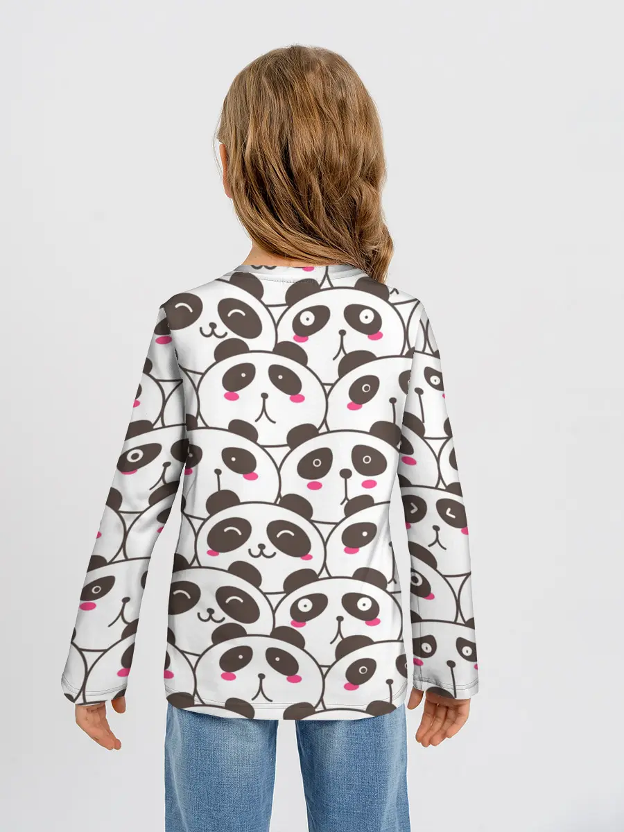 Детский лонгслив / Панд много не бывает