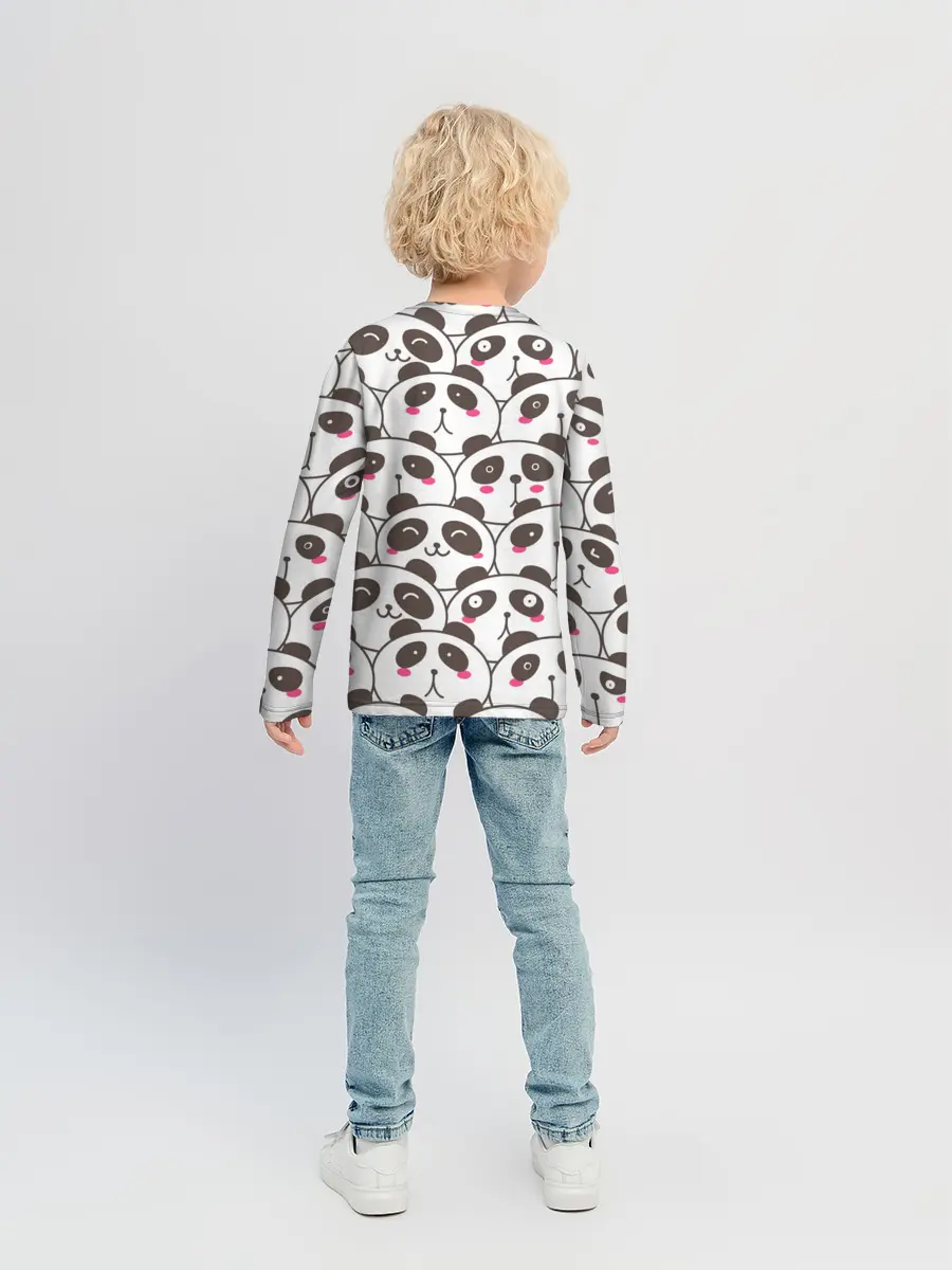 Детский лонгслив / Панд много не бывает
