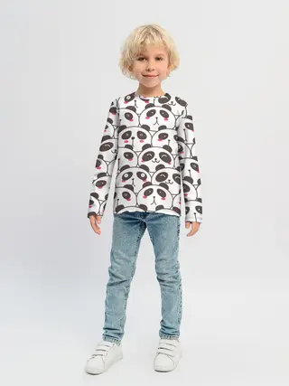 Детский лонгслив / Панд много не бывает