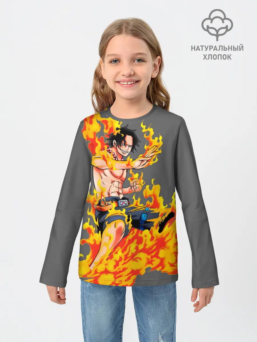 Детский лонгслив / Портгас Д Эйс из One Piece