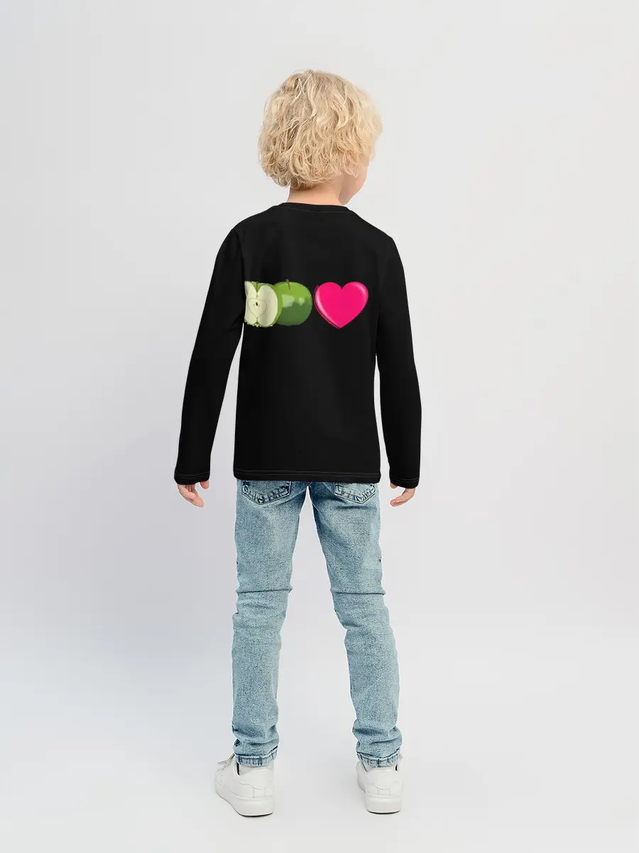 Детский лонгслив / I LOVE APPLE