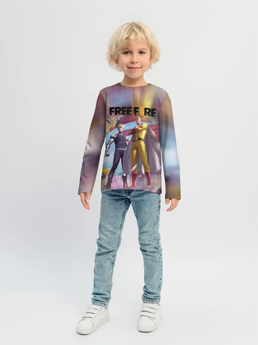 Детский лонгслив / FREEFIRE | САЙТАМА