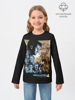 Детский лонгслив / Команда Анчартед