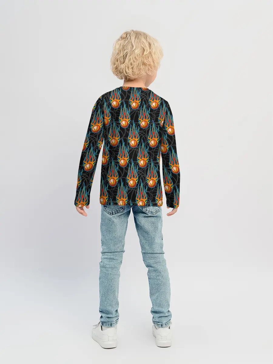 Детский лонгслив / Баскетбол
