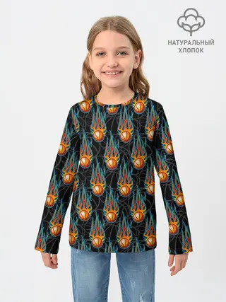 Детский лонгслив / Баскетбол