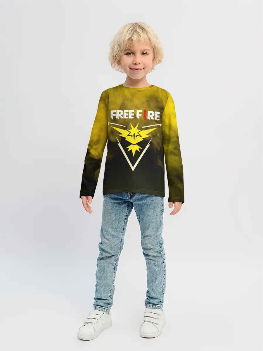 Детский лонгслив / FREEFIRE | YELLOW SMOKE