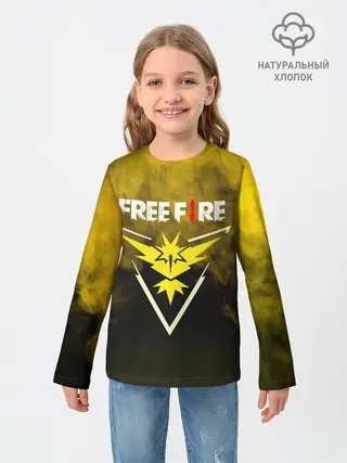 Детский лонгслив / FREEFIRE | YELLOW SMOKE