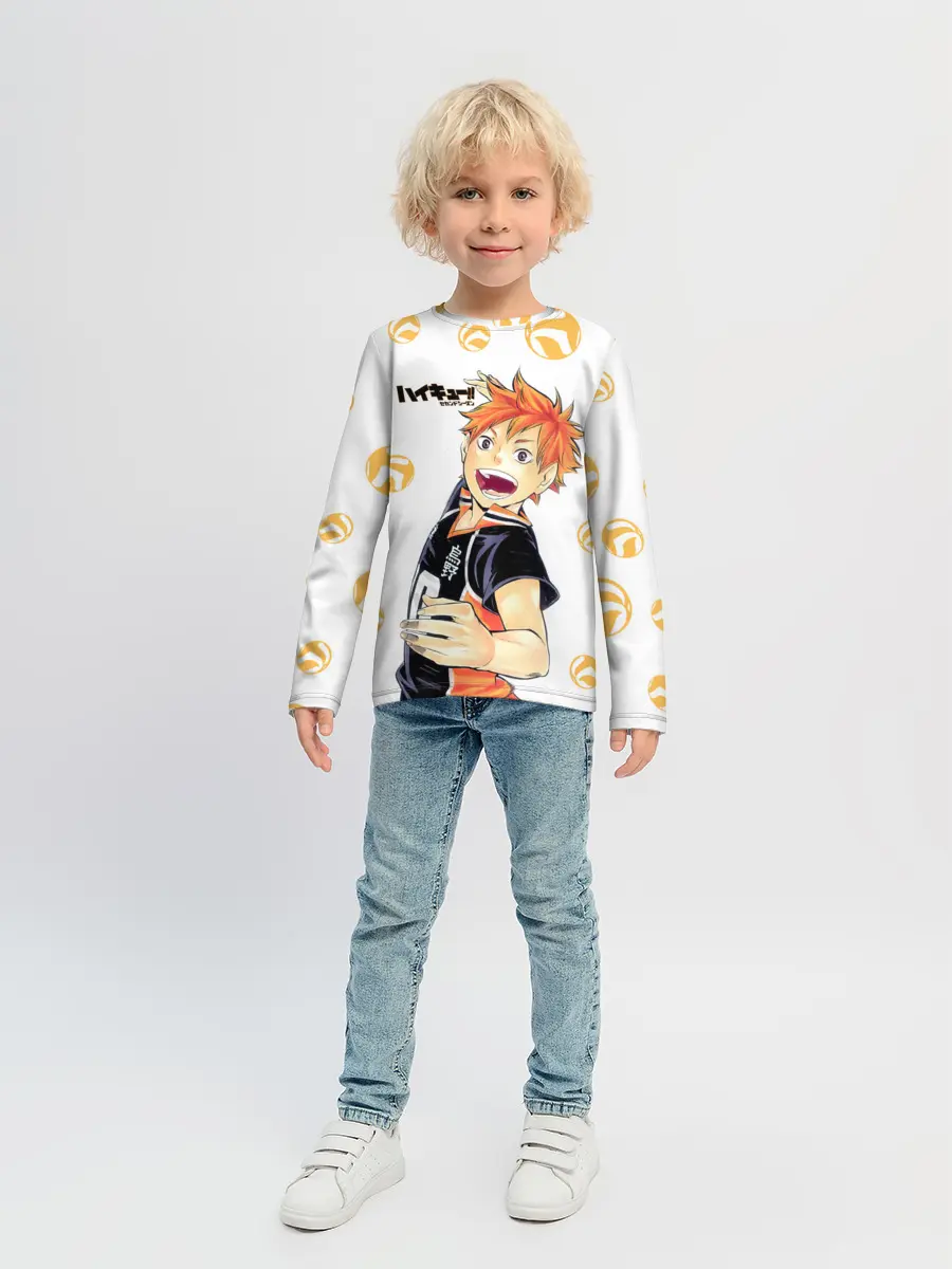 Детский лонгслив / Мощный удар Шоё Хината Haikyuu!!