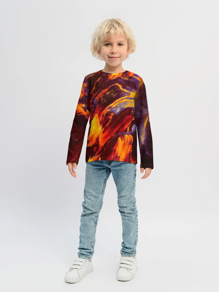 Детский лонгслив / ОГНЕННЫЙ ГРАНЖ | FIRE GRUNGE