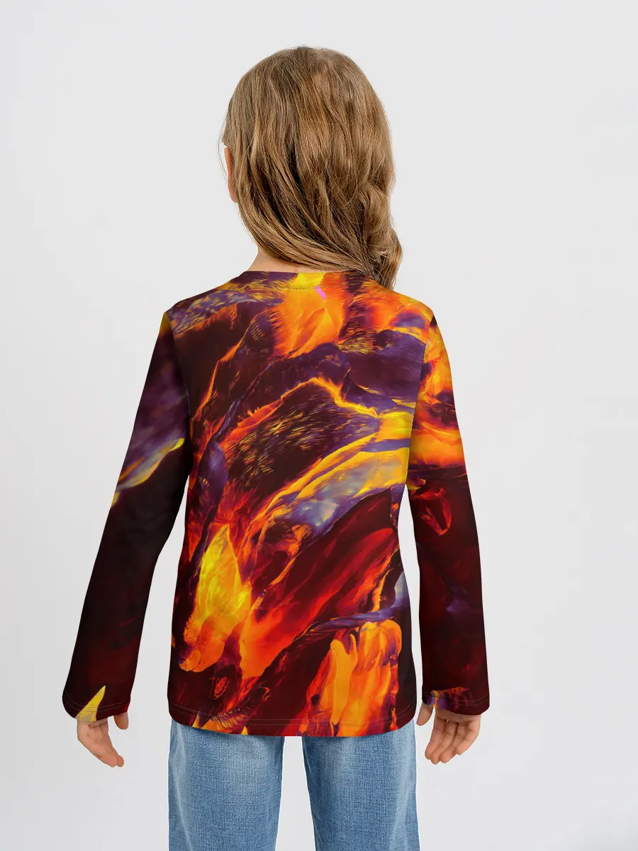 Детский лонгслив / ОГНЕННЫЙ ГРАНЖ | FIRE GRUNGE