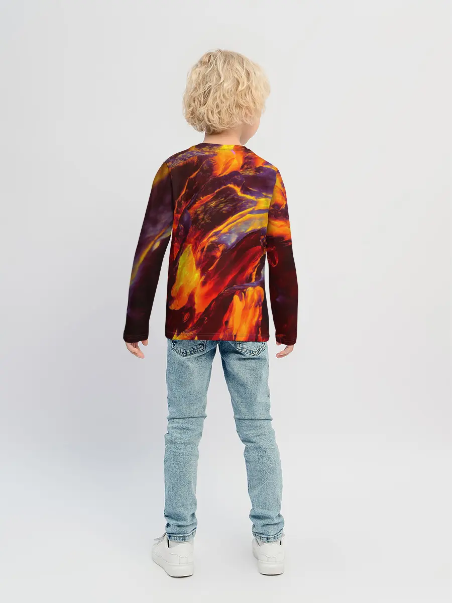 Детский лонгслив / ОГНЕННЫЙ ГРАНЖ | FIRE GRUNGE