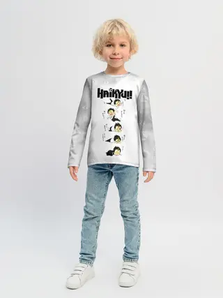 Детский лонгслив / Юу Нишиноя в истерике Haikyu!!