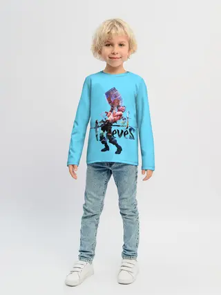 Детский лонгслив / Пират с бочкой рома