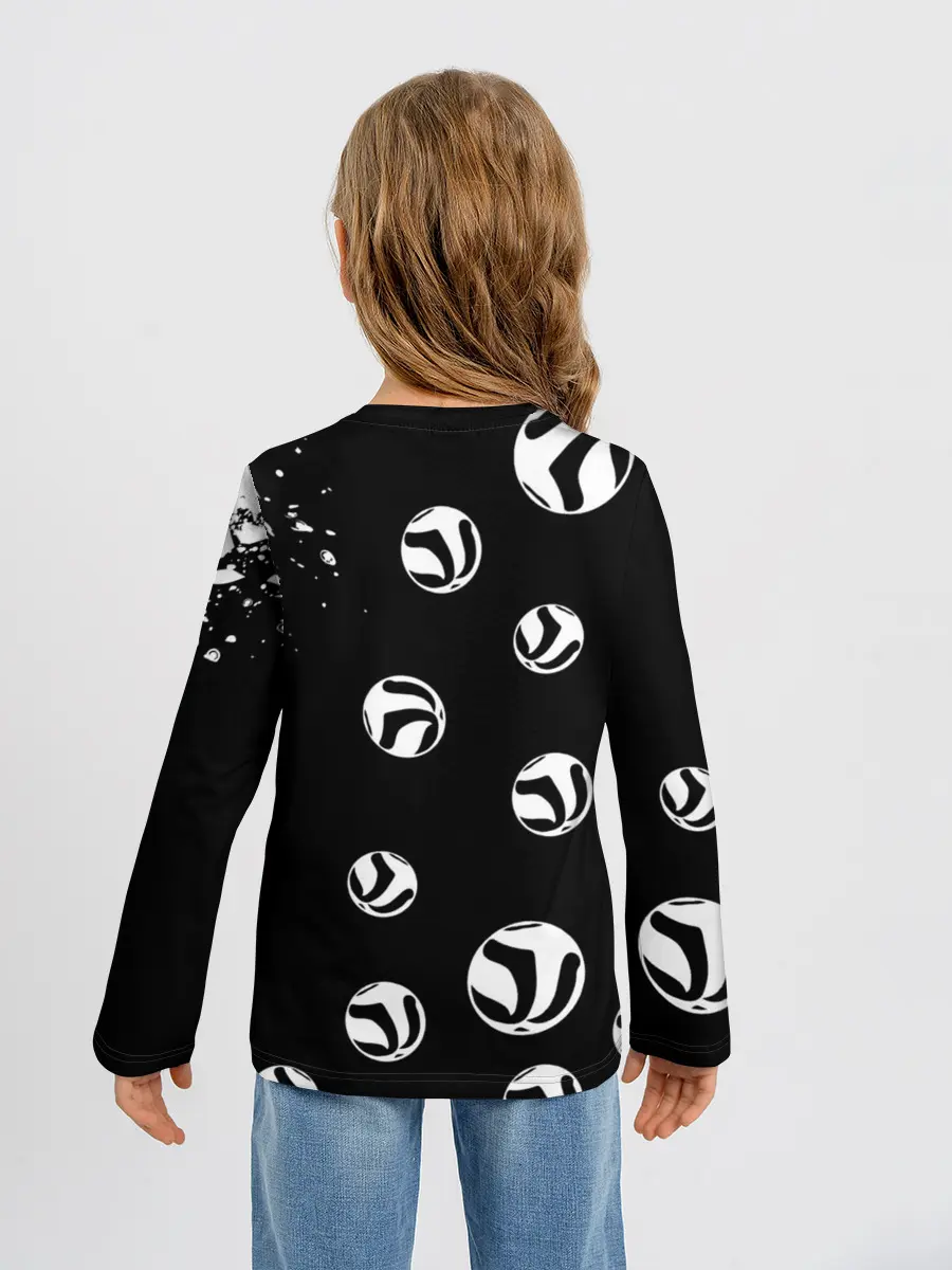 Детский лонгслив / Старшая Некома коты Haikyuu!!