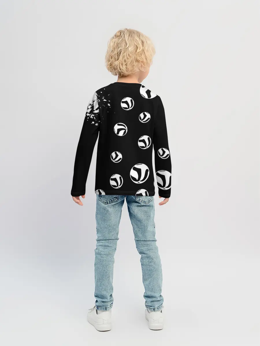 Детский лонгслив / Старшая Некома коты Haikyuu!!