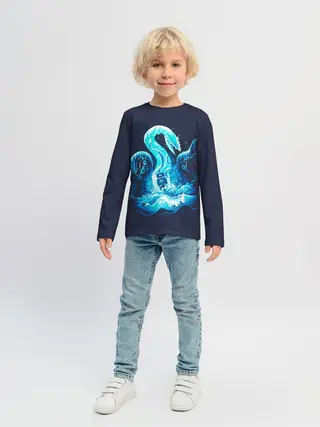 Детский лонгслив / Kraken is here