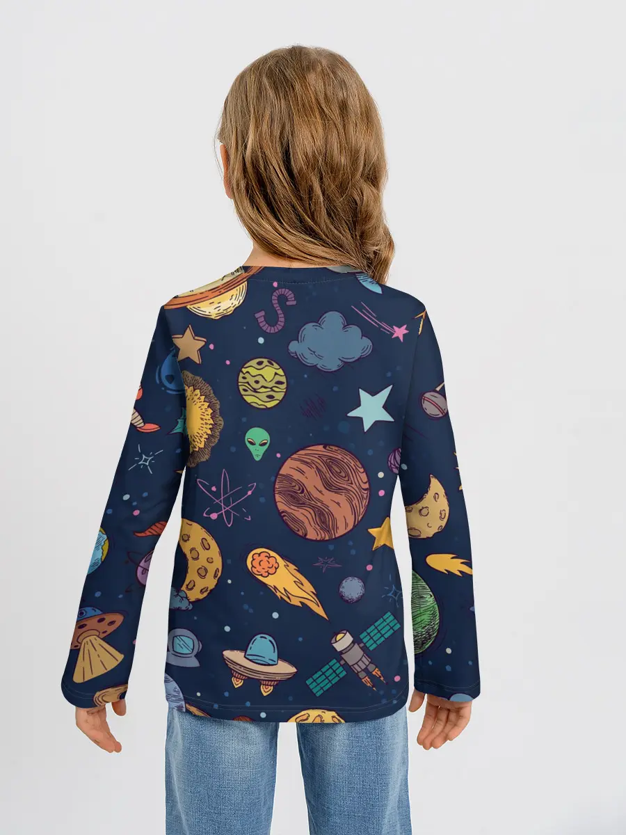 Детский лонгслив / Космический мир
