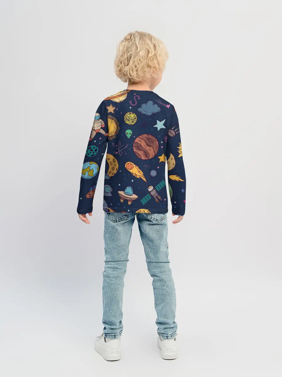 Детский лонгслив / Космический мир