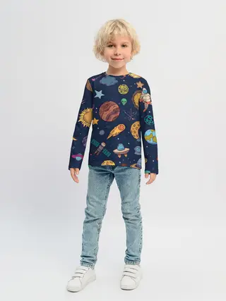 Детский лонгслив / Космический мир