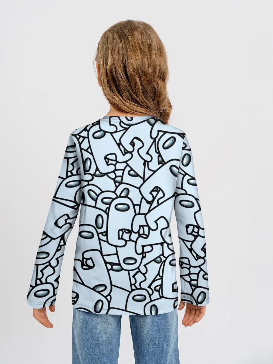 Детский лонгслив / among us mem