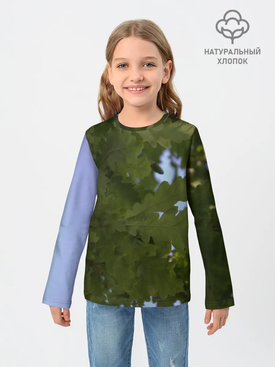 Детский лонгслив / Летние дубы