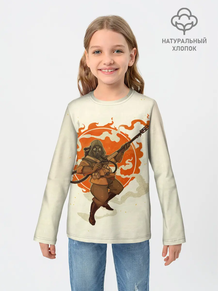 Детский лонгслив / Pyro style