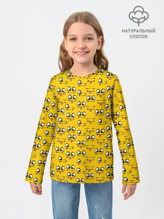 Детский лонгслив / Рожицы