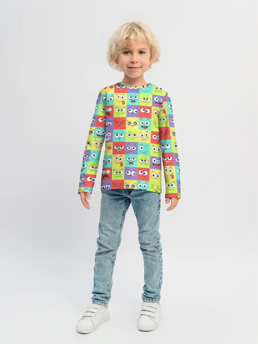 Детский лонгслив / Эмоции