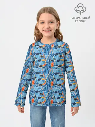 Детский лонгслив / Зимние виды спорта